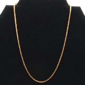 ELKA 12Kt Gold Filled Herringbone Chain Necklace